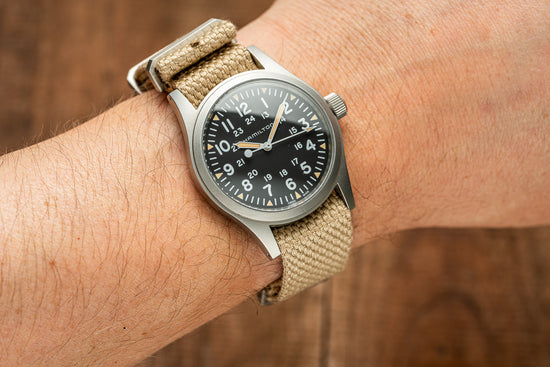 Desert Tan - Cotton Basketweave Strap (20/22mm)