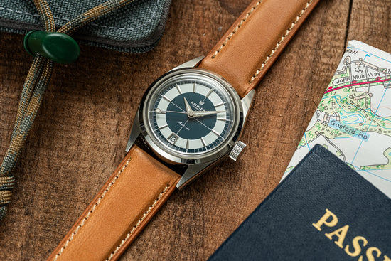 Classic Cowhide Leather Strap - Almond