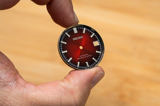 Uncle Modded Cherry Red Dial (SARB011) for the SARB03x