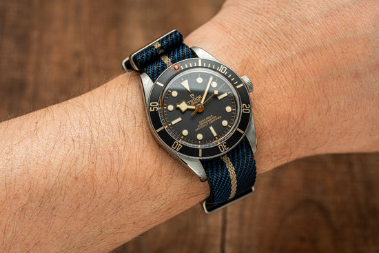 Navy / Black / Khaki - Twill Nylon Strap (18/20/22mm)