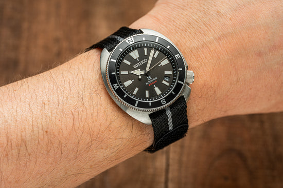 Black / Grey - Scout Velcro Strap (20/22mm)
