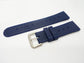 BLUE Straight Rubber Waffle Strap (20/22mm)