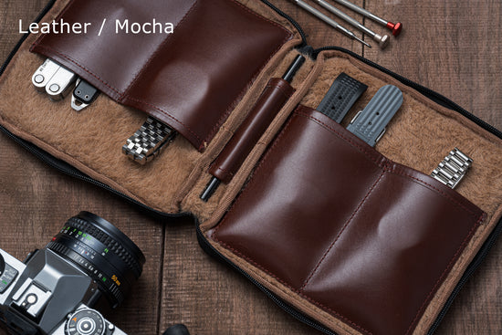 Large Leather EDC Travel Case