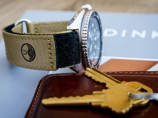 Khaki - All-Purpose Velcro Straps (20/22mm)