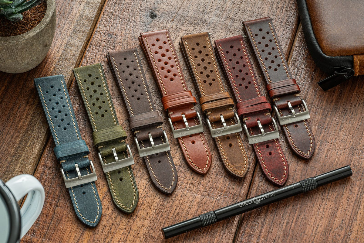Crono Rally Strap Leather Rally Straps – Uncle Straps