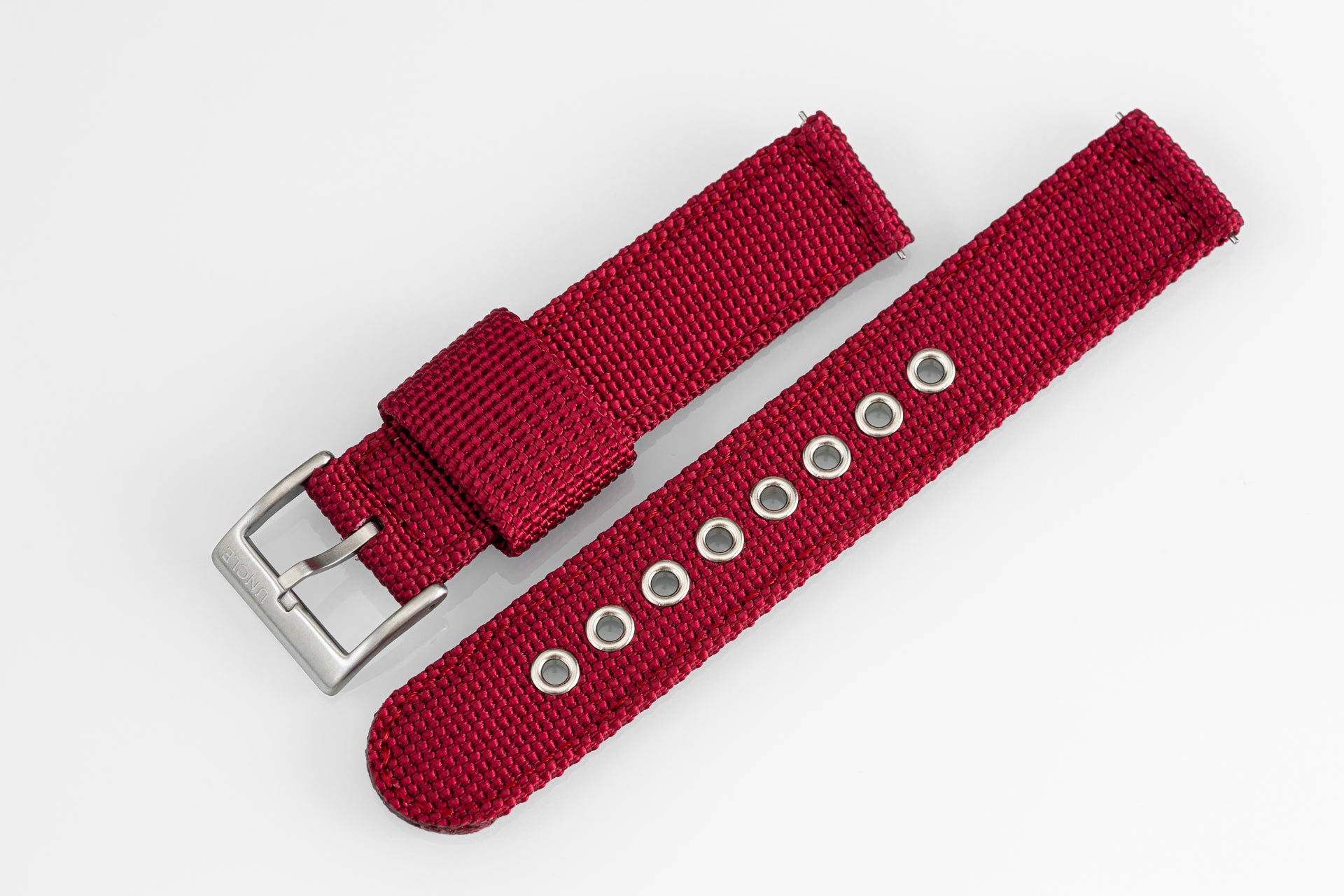 Red - Rugged 2-Piece Nylon Strap (20/22mm)