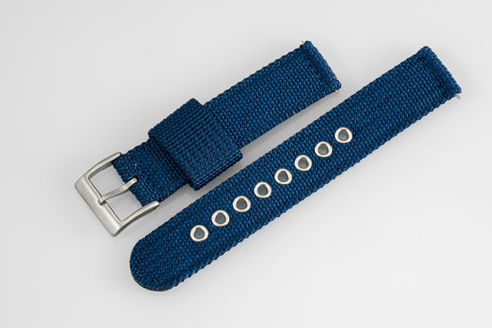 Blue - Rugged 2-Piece Nylon Strap (20/22mm)