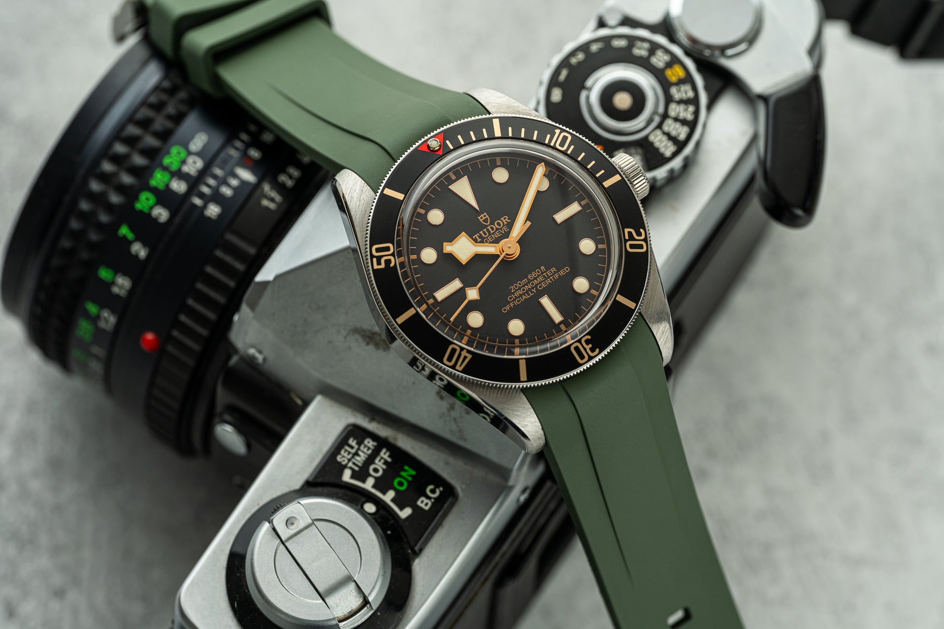 Forest - Custom FKM Rubber Strap (Tudor Black Bay 58 / Ranger 39)