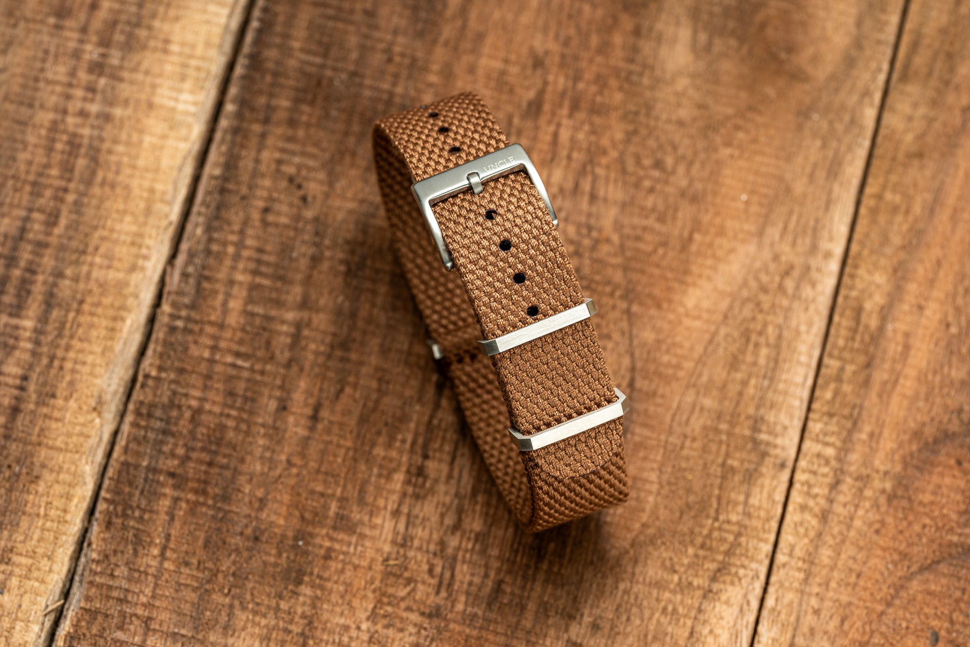 Sienna Brown - Cotton Basketweave Strap (20/22mm)