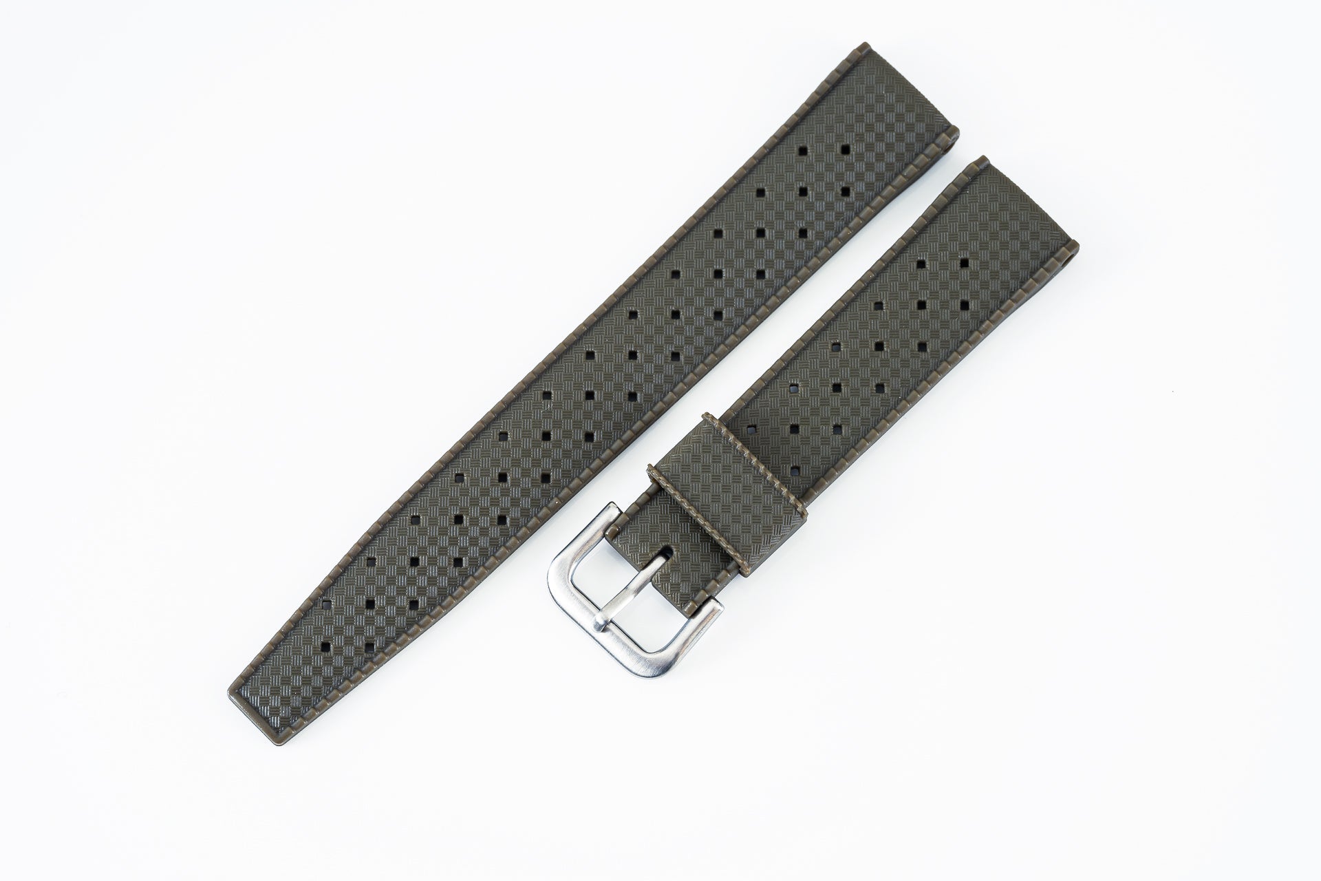 OD Green South Pacific Rubber Strap (19/20/22mm)