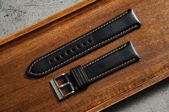 Horween Chromexcel Leather Strap - Black