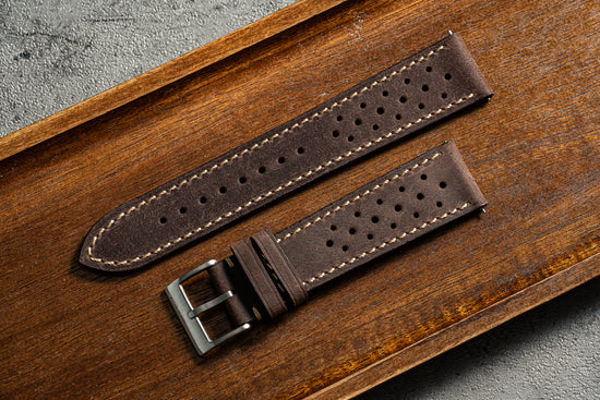 Leather Rally Strap - Coffee