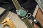 Leather Rally Strap - Sage Green