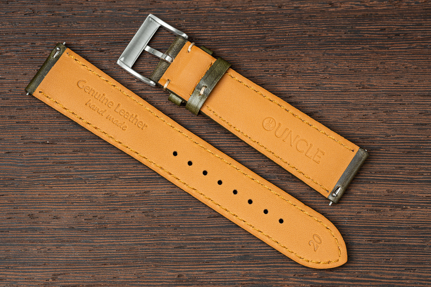 Horween Chromexcel Leather Strap - Sage Green – Uncle Straps