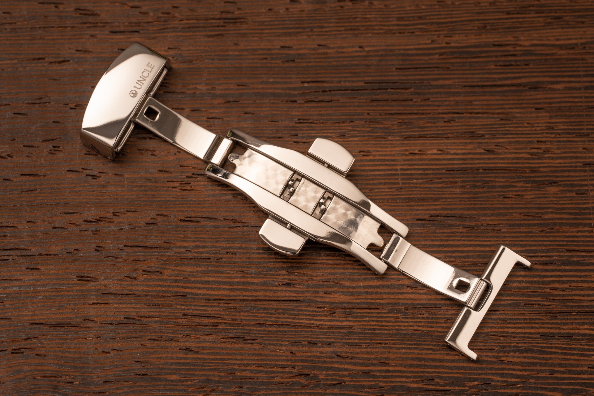 22mm Silver Stainless Steel Deployment Buckle For Thick Watch Straps (3.5mm-5.5mm) By Ewatchparts