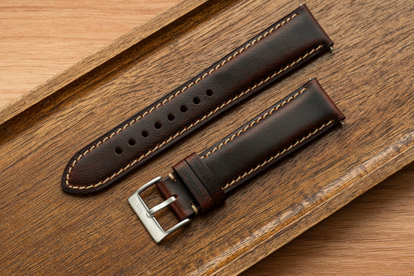 Wax Cowhide Leather Strap - Espresso – Uncle Straps