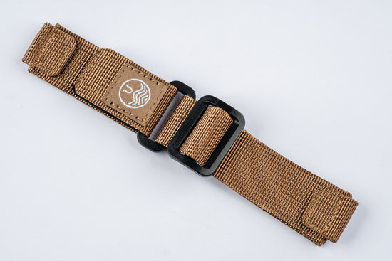 Khaki - Military-Style Two Piece Velcro Straps (20/22mm)