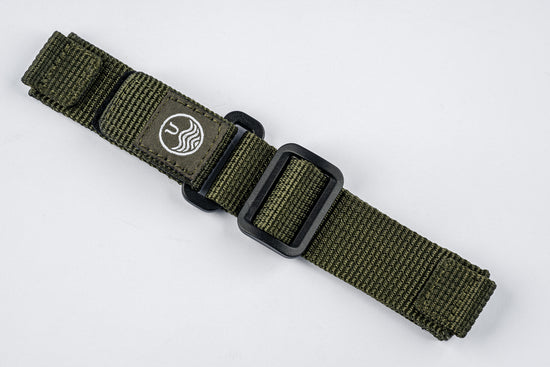 Olive - Military-Style Two Piece Velcro Straps (20/22mm)