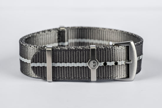 Steel & Light Grey - Signature Series Nylon Strap (18/20/22mm)