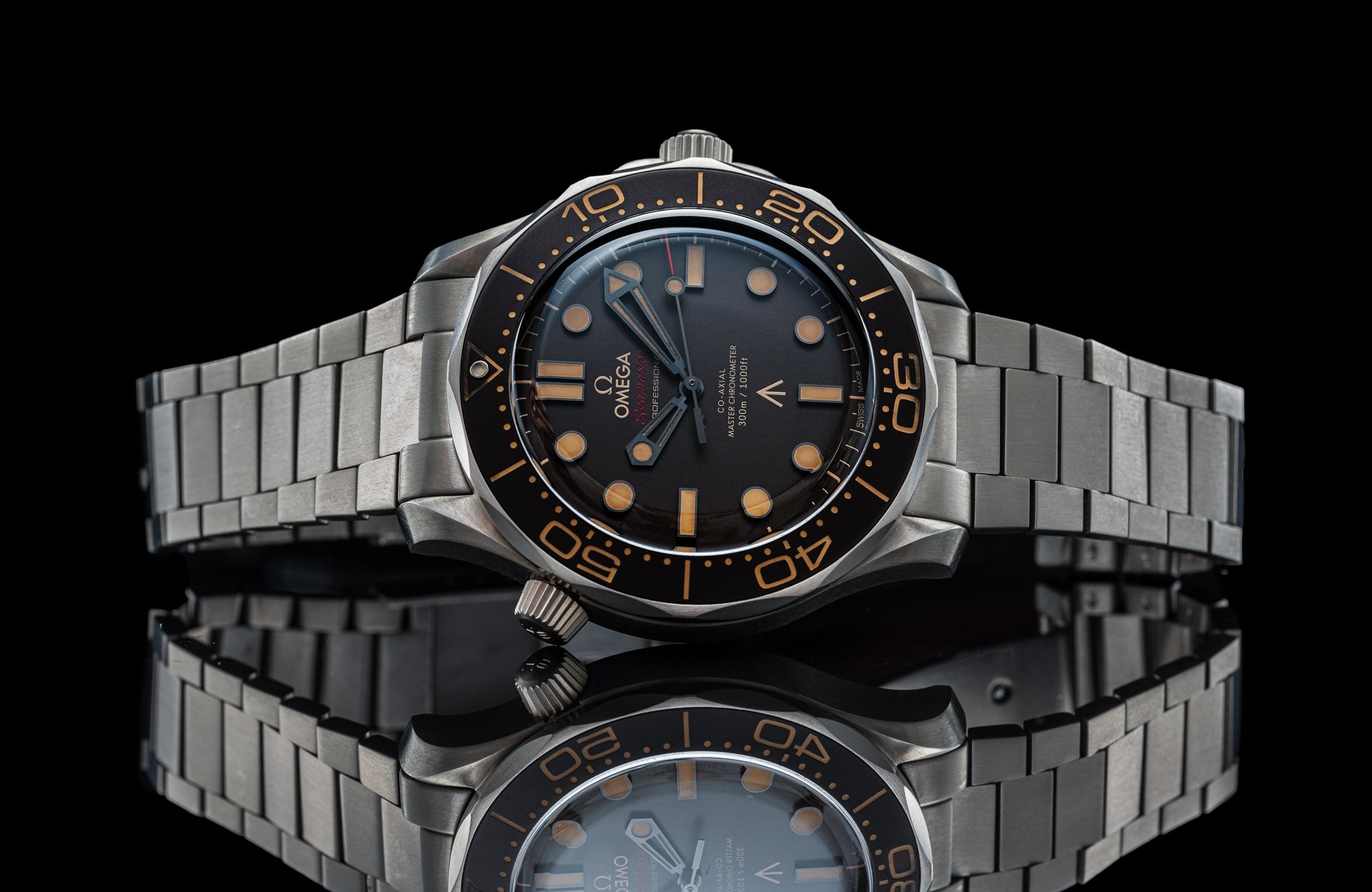 Titanium US1035 Flat Link Bracelet (Omega Seamaster No Time to Die)