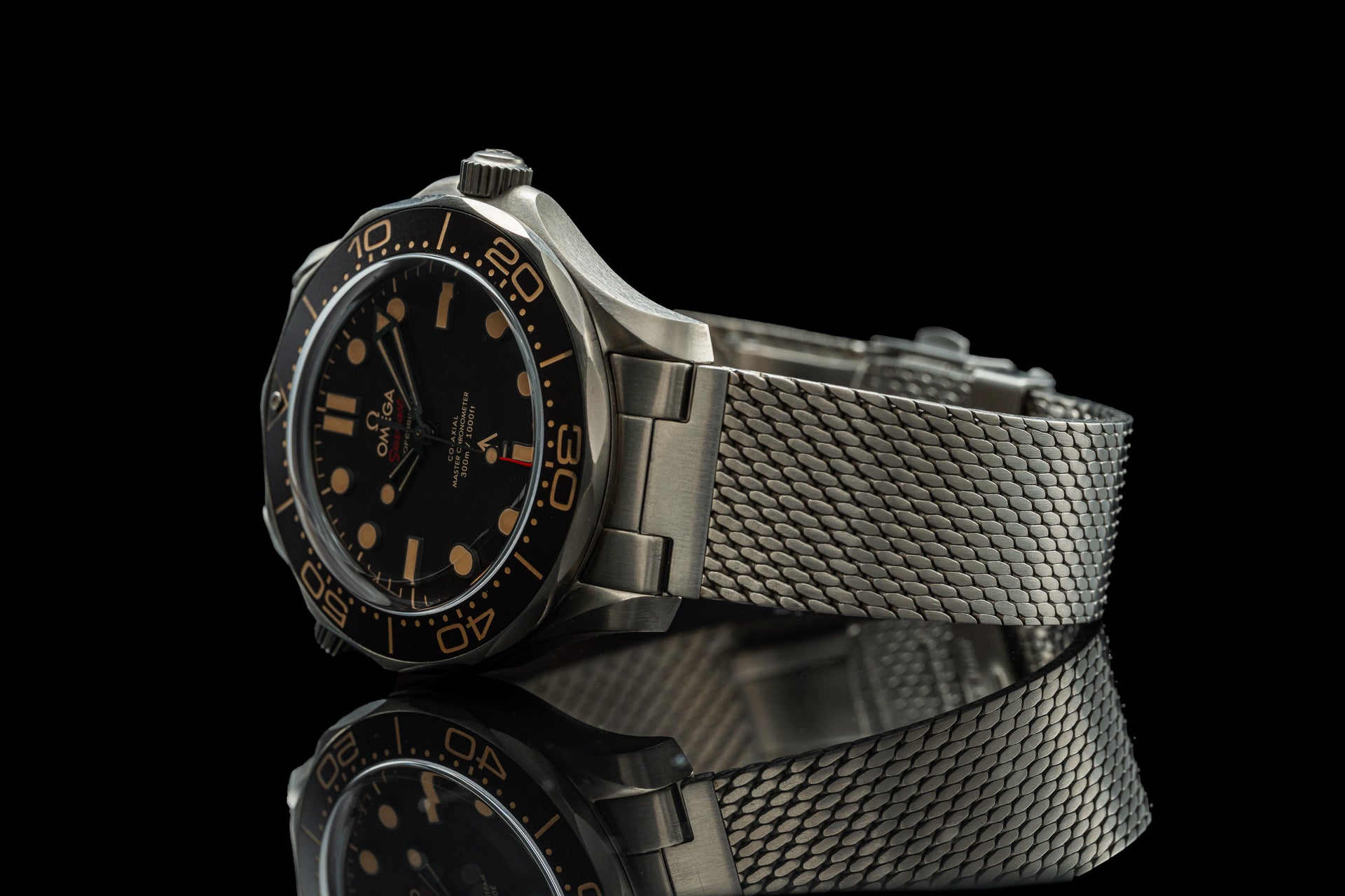 Titanium Wire Mesh Bracelet (Omega Seamaster No Time to Die