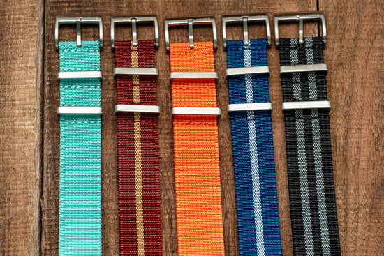 Teal - Ribbed Nylon Strap (20/22mm)
