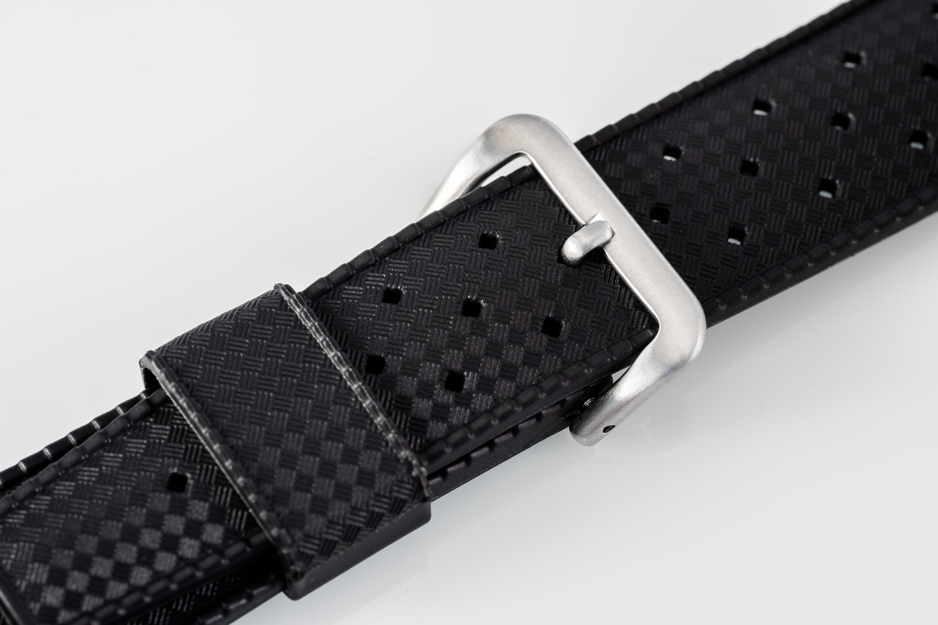 Black Rubber Tropic Strap 19 20 22mm Uncle Straps