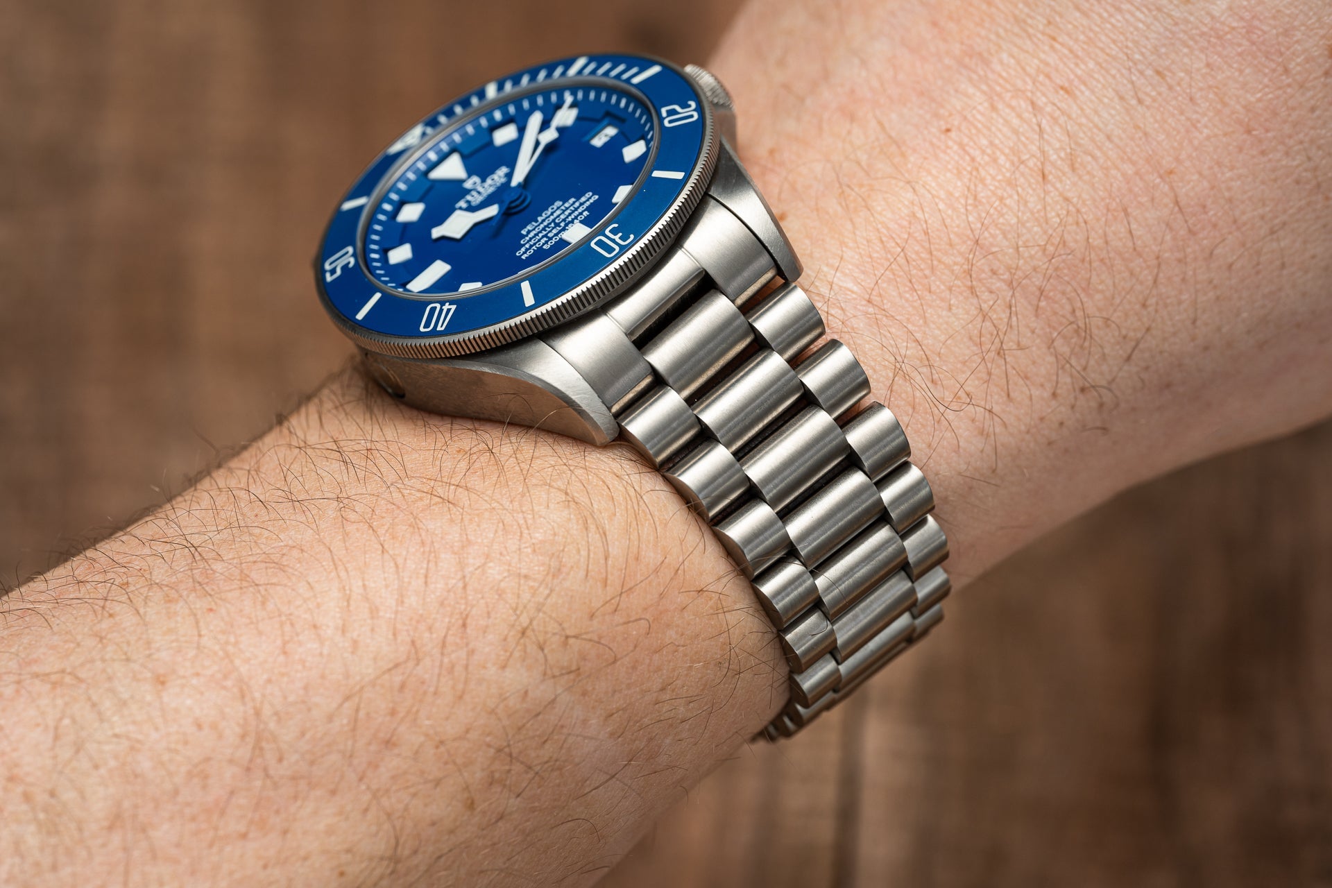 Tudor pelagos 2024 blue on wrist