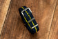 Navy / Black / Yellow - Twill Nylon Strap (20/22mm)