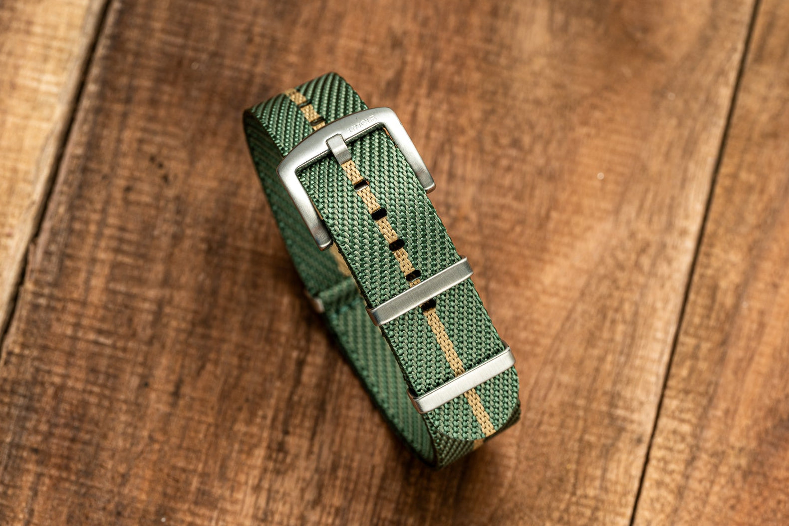 Light Green / Khaki - Twill Nylon Strap (20/22mm)