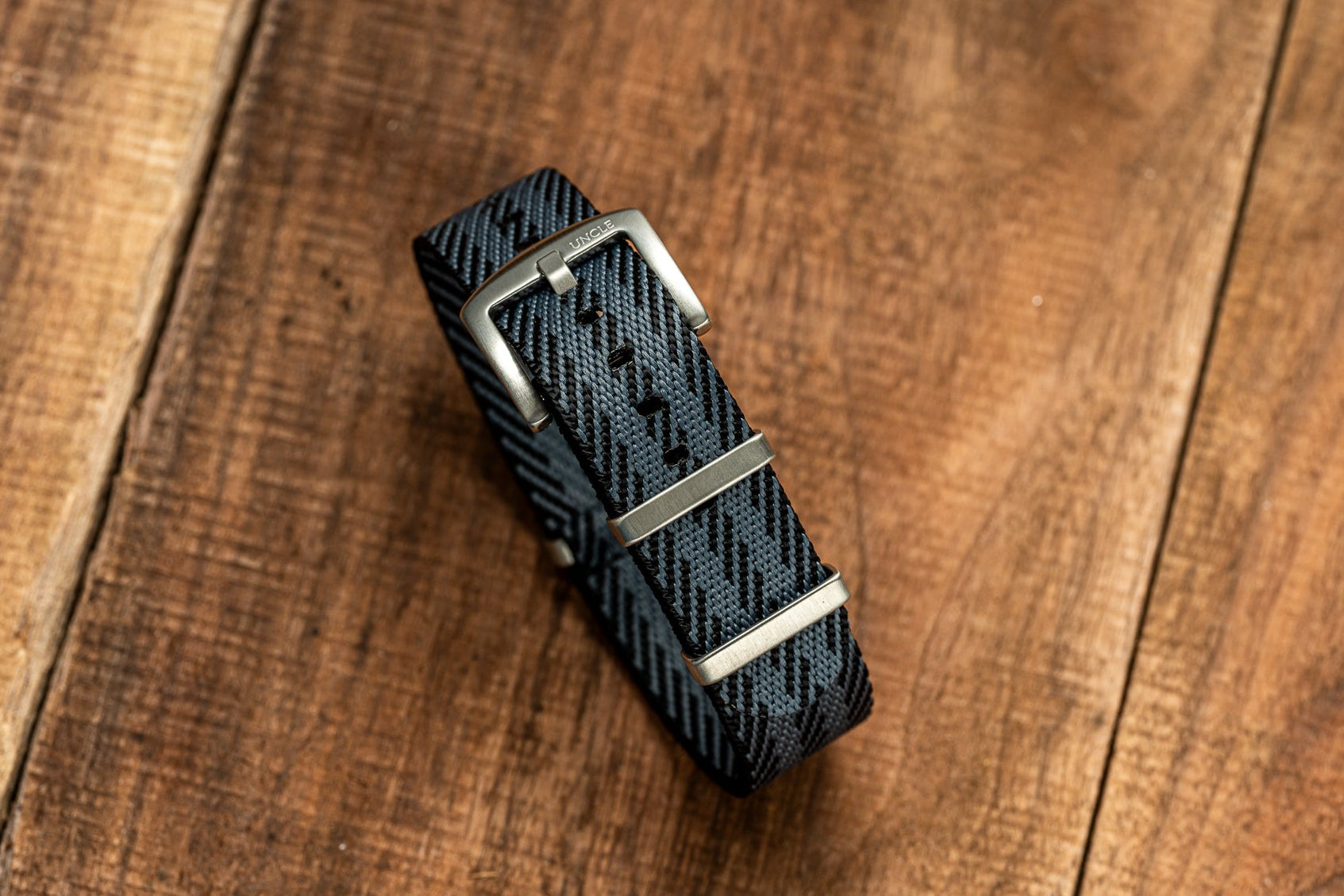Black / Grey - Twill Nylon Strap (18/20/22mm)