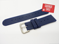 NEW OLD STOCK Blue Straight Rubber Waffle Strap (20/22mm)