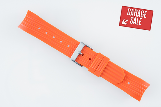 NEW OLD STOCK Orange Custom Curved Waffle Strap (SKX007, SRPD "5KX", SSK GMT)