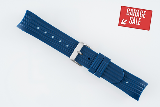 NEW OLD STOCK Blue Custom Curved Waffle Strap (SKX007, SRPD "5KX", SSK GMT)