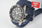 NEW OLD STOCK Blue Custom Curved Waffle Strap (Seiko SKX013)