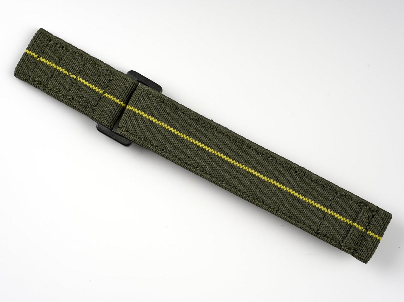 Green + Yellow 2-Piece Nylon Velcro Strap (20/22mm)