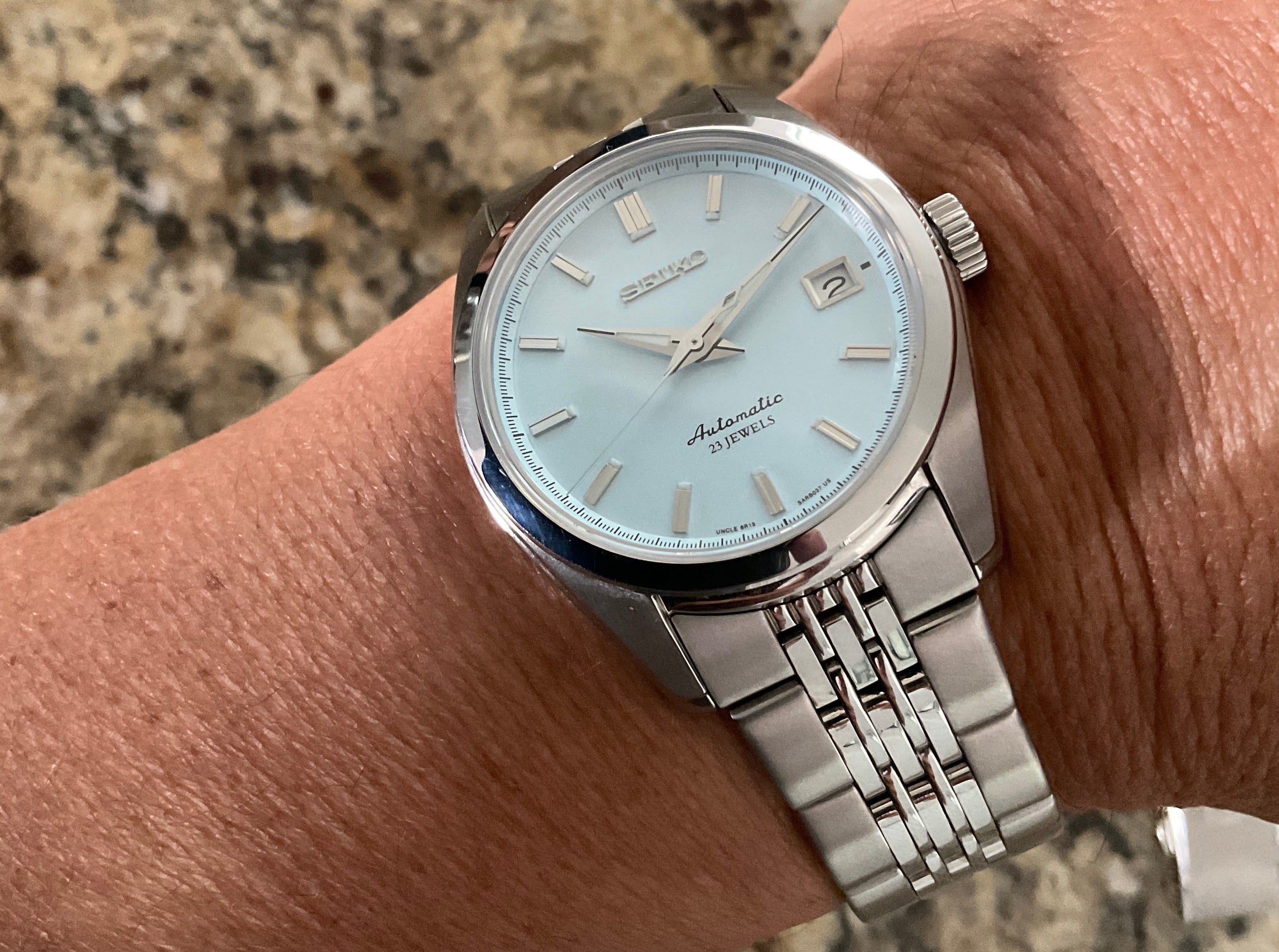 Sarb clearance blue dial