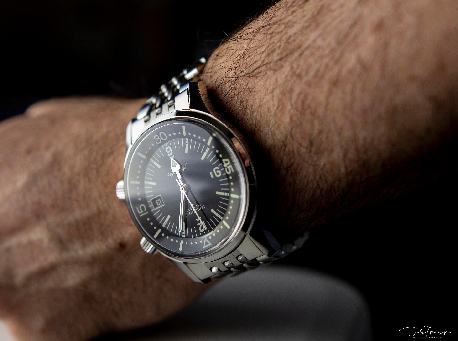 Longines legend diver steel bracelet hotsell