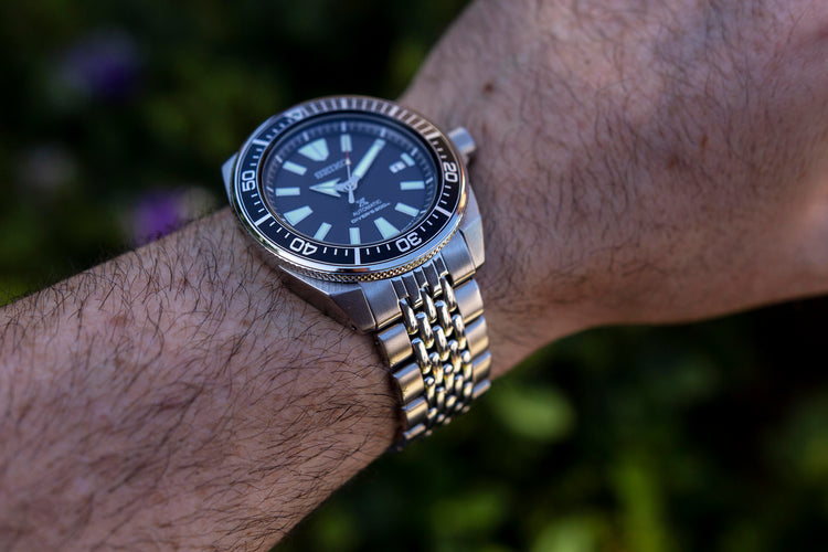22mm Jubilee Stainless Steel Bracelet Watch Strap For Seiko King turtle  watch