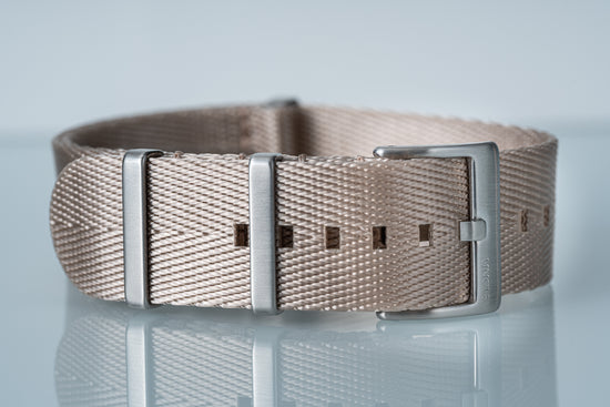 Champagne Herringbone Nylon Strap (20/22mm)