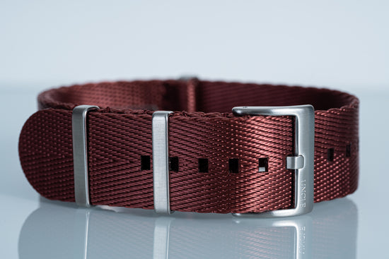 Merlot Herringbone Nylon Strap (20/22mm)