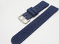 BLUE Straight Rubber Waffle Strap (20/22mm)