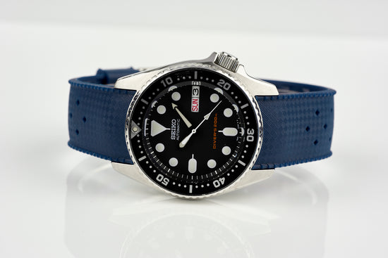 Blue Custom Curved South Pacific Strap (Seiko SKX013)