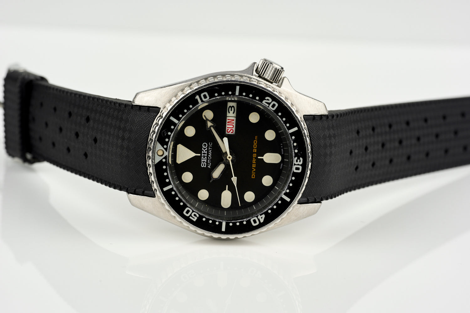 Black Custom Curved South Pacific Strap (Seiko SKX013) – Uncle Straps
