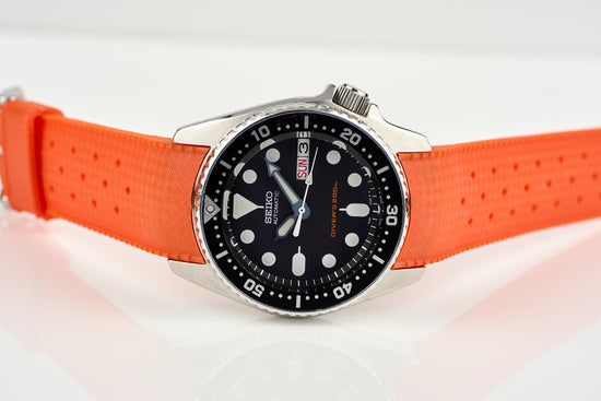 Orange Custom Curved South Pacific Strap (Seiko SKX013)