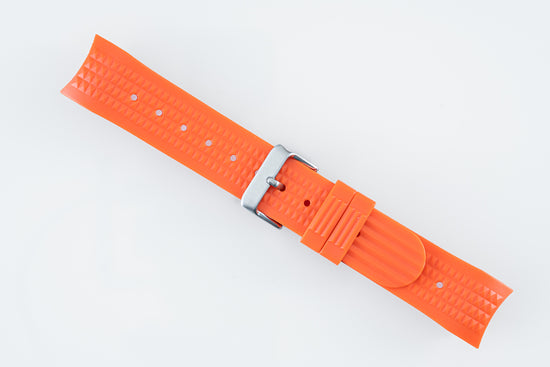 Orange Custom Curved Waffle Strap (SKX007, SRPD "5KX", SSK GMT)