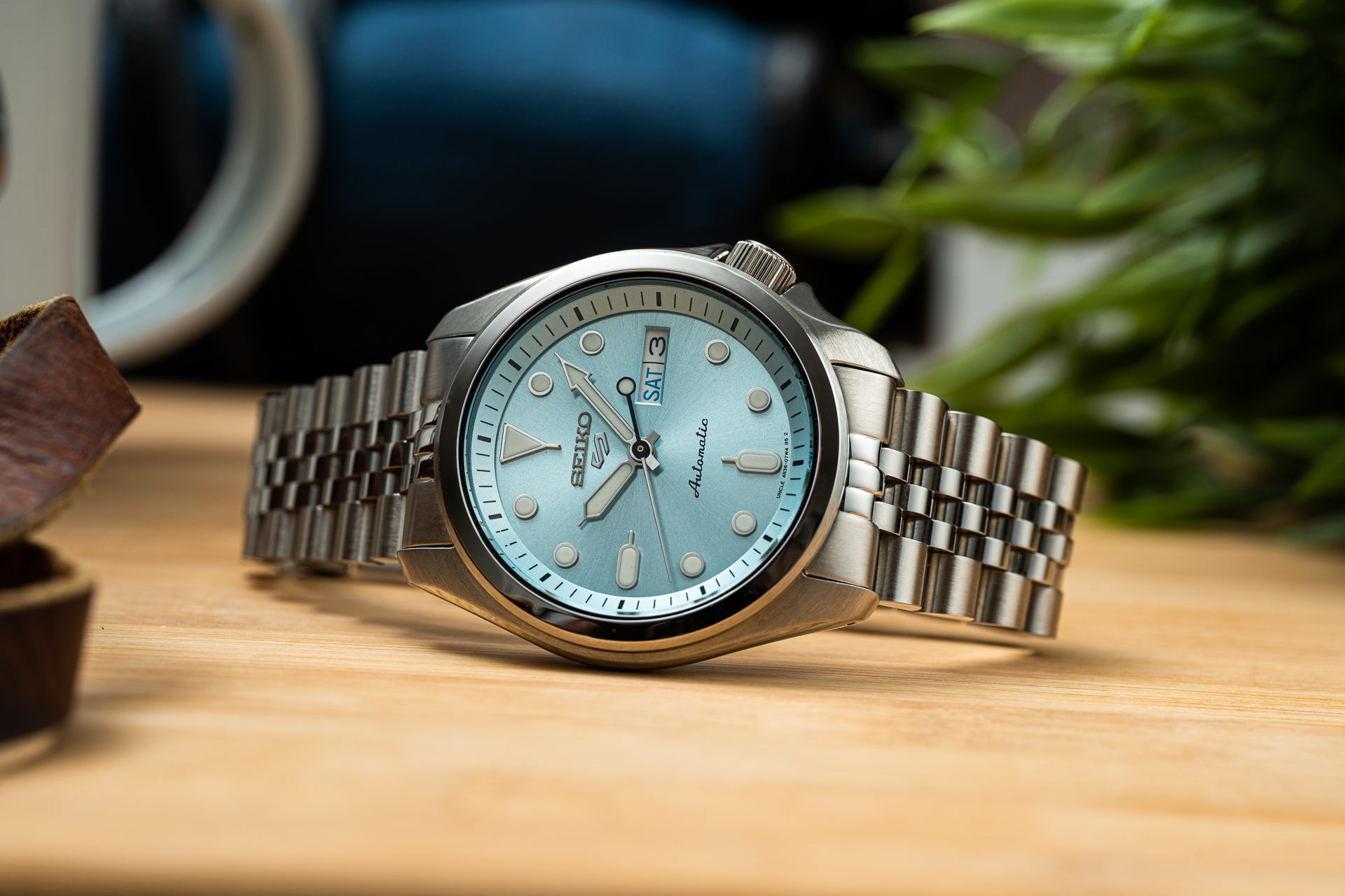 Seiko 5 best sale ice blue