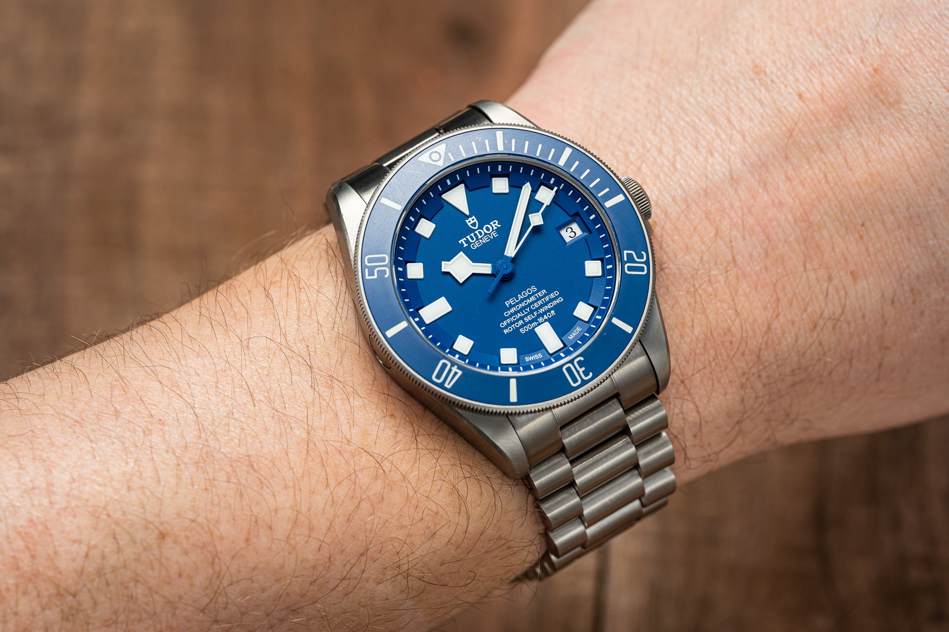 Pelagos on wrist sale