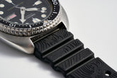 Black Uncle Straps "Irezumi" Tattoo GL-831 rubber watch strap on the Seiko 6309