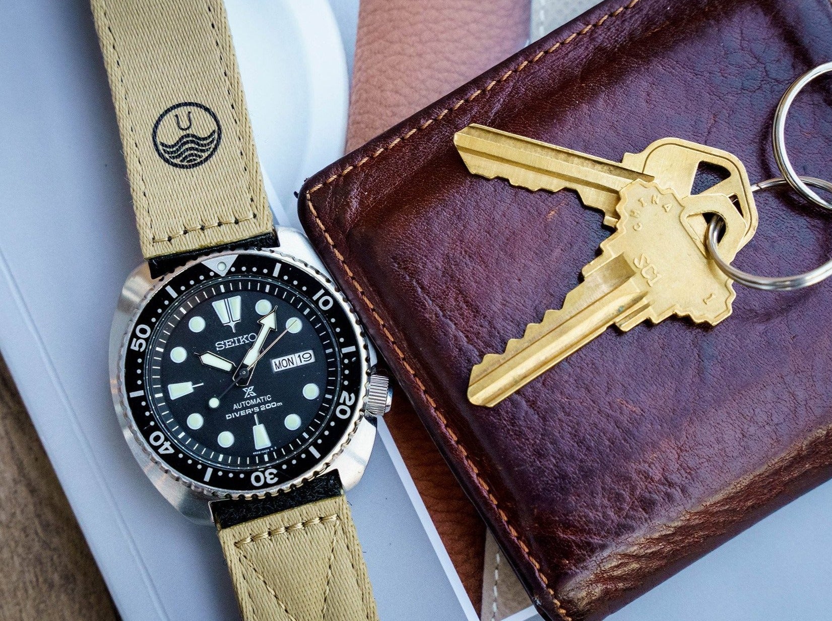 Khaki - All-Purpose Velcro Straps (20/22mm)